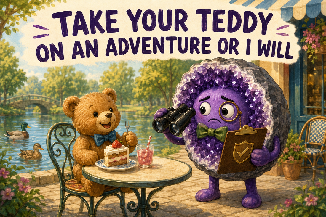 Take Your Teddy Bear on an Adventure or I Will