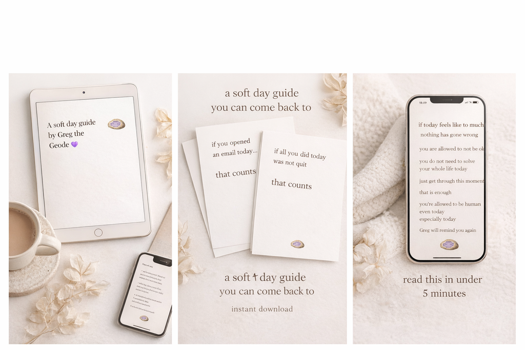 It Still Counts — A Soft Day Guide by Greg the Geode