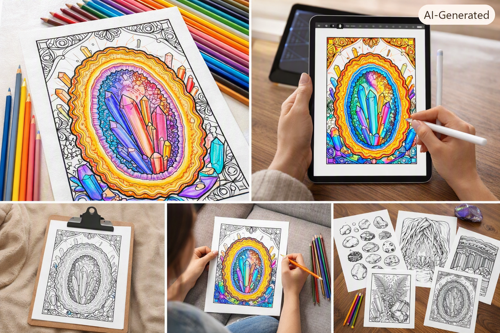 Greg's cave colouring collection