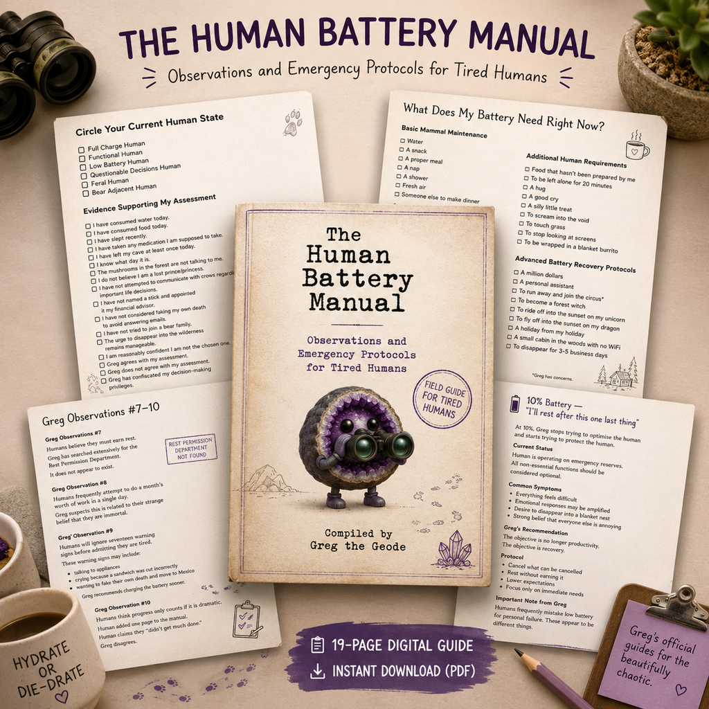 The Human Battery Manual 🔋 | Greg's Field Guide for Tired Humans