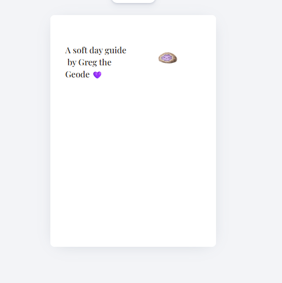 It Still Counts — A Soft Day Guide by Greg the Geode