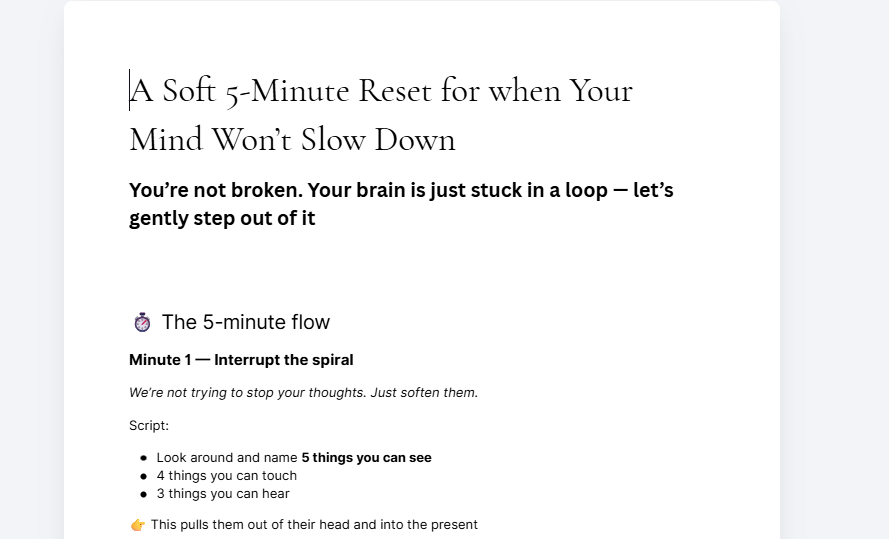 Emergency Reset Protocol for Productivity Guilt