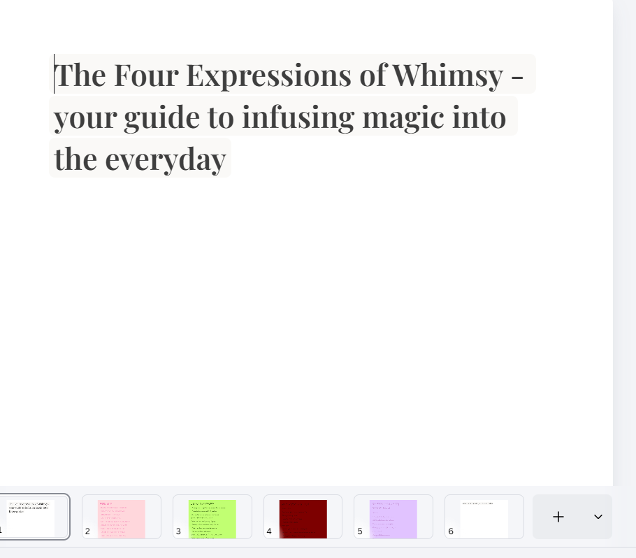 The Four Expressions of Whimsy - Your Permission Slip to a More Magical Life