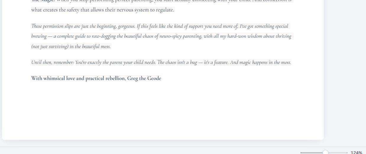 Greg's Emergency Permission Slips for Neurospicy Parents (FREE Guide)