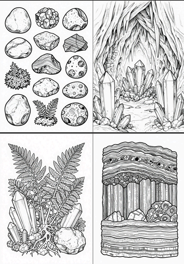 Greg's cave colouring collection